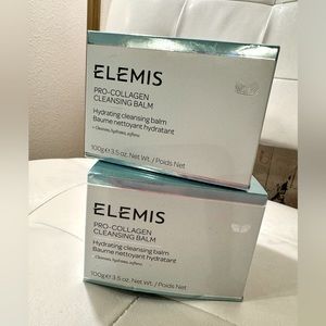 Two Unopened NEW Elemis Pro-Collagen Summer Bloom Cleansing Balm 3.5 oz/100g